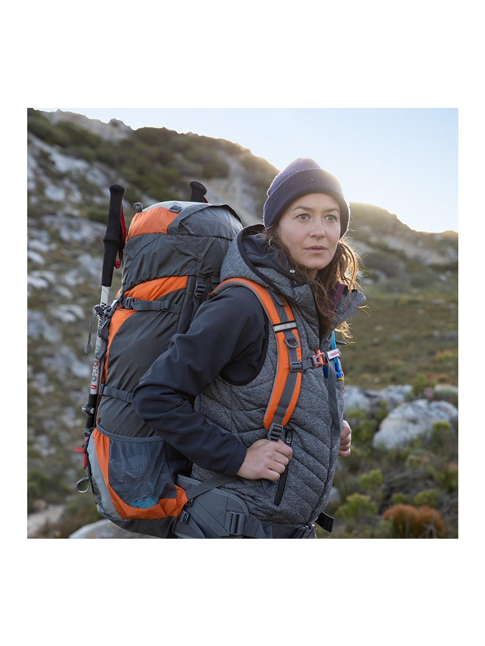 Рюкзак туристический Naturehike 70 л, оранжевый