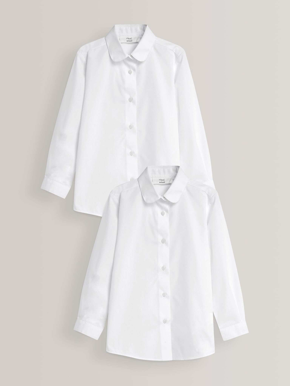 Рубашка школьная для девочки Next 619-365, 2 шт., Белый