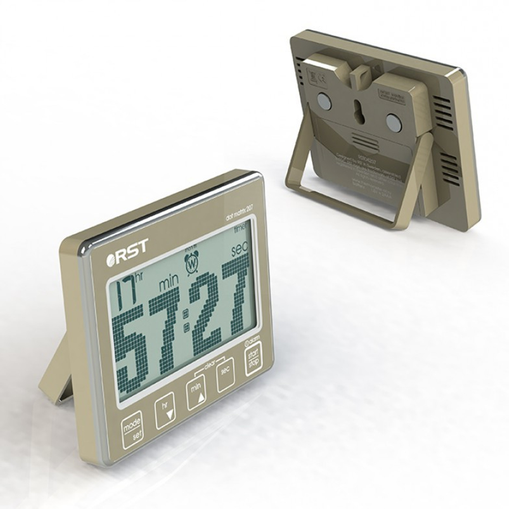 Цифровой таймер-секундомер с часами RST04207