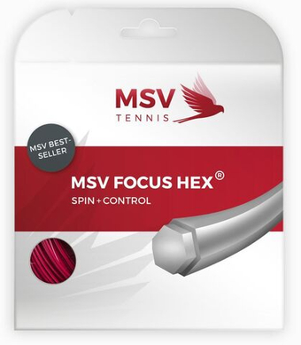 Теннисные струны MSV Focus Hex (12 m) - красный