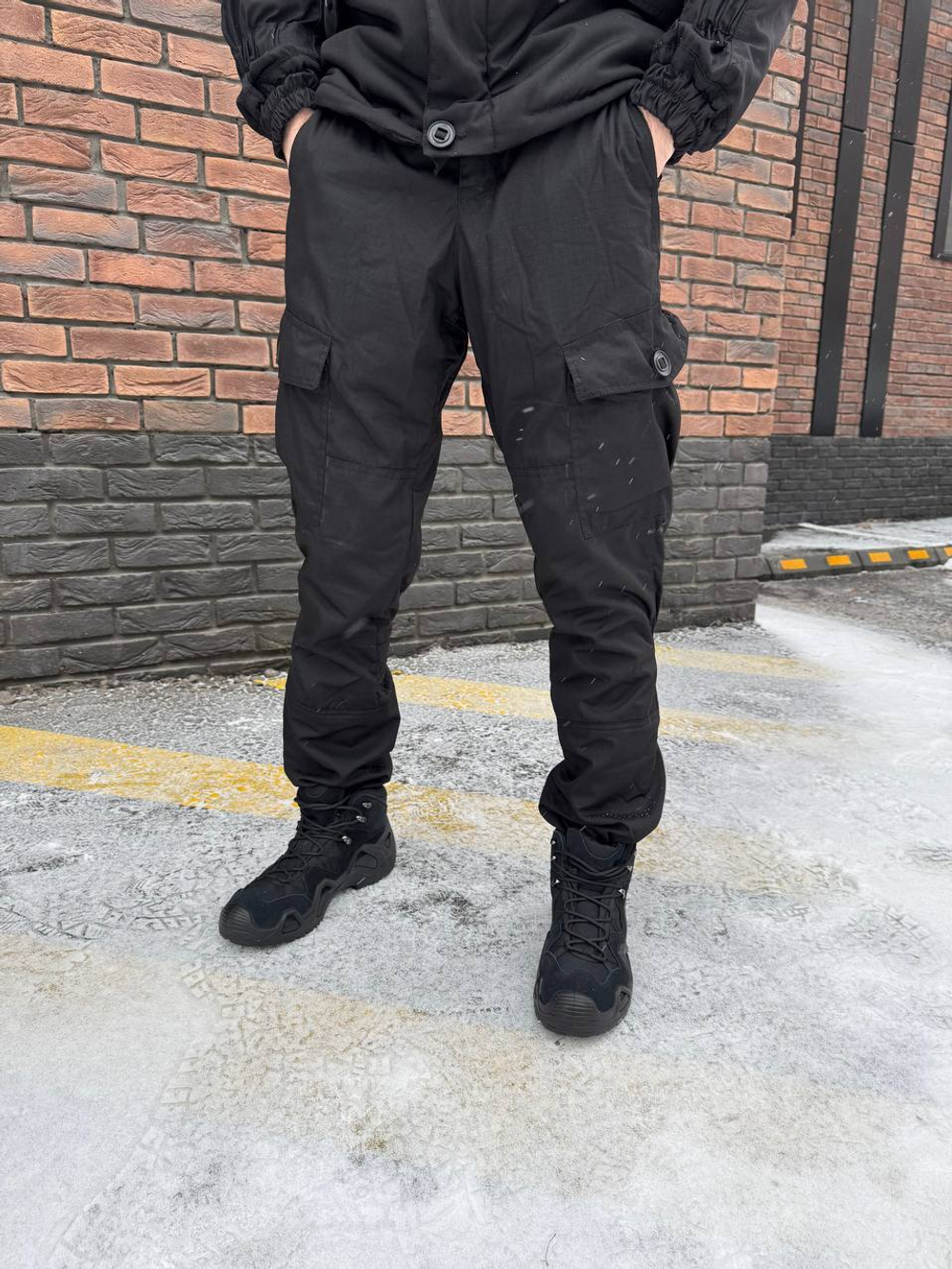 Костюм горка 6 флис осень-зима / черный