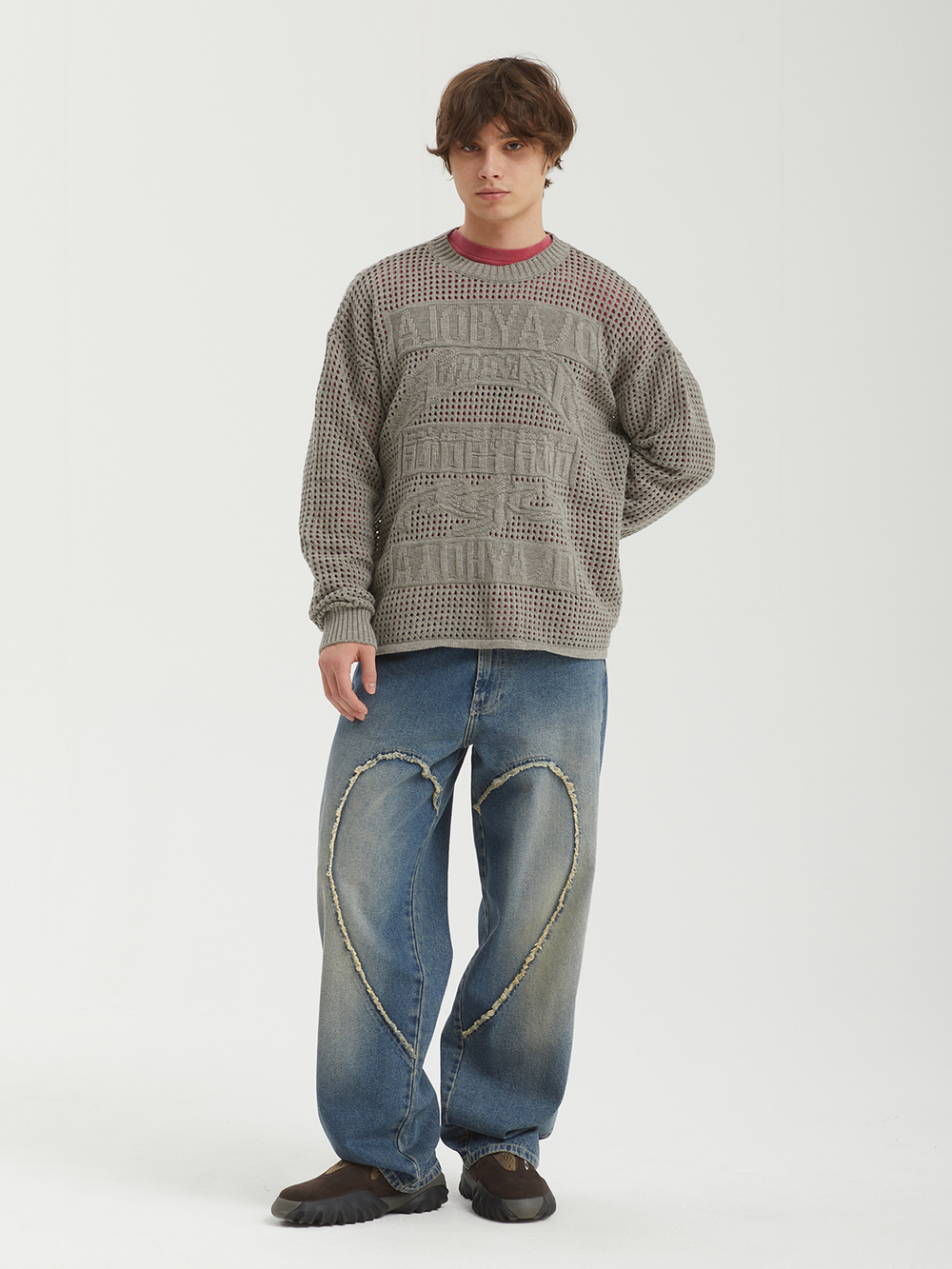 Мужской Свитер Total Logo Drop Needle