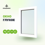 Пластиковое окно пвх, одностворчатое, глухое.