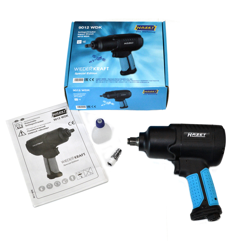 9012WDK Гайковерт пневматический ударный, привод 1/2", 1200 Нм