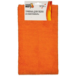 Тряпка для пола 50*60см из микрофибры, цвет оранжевый
