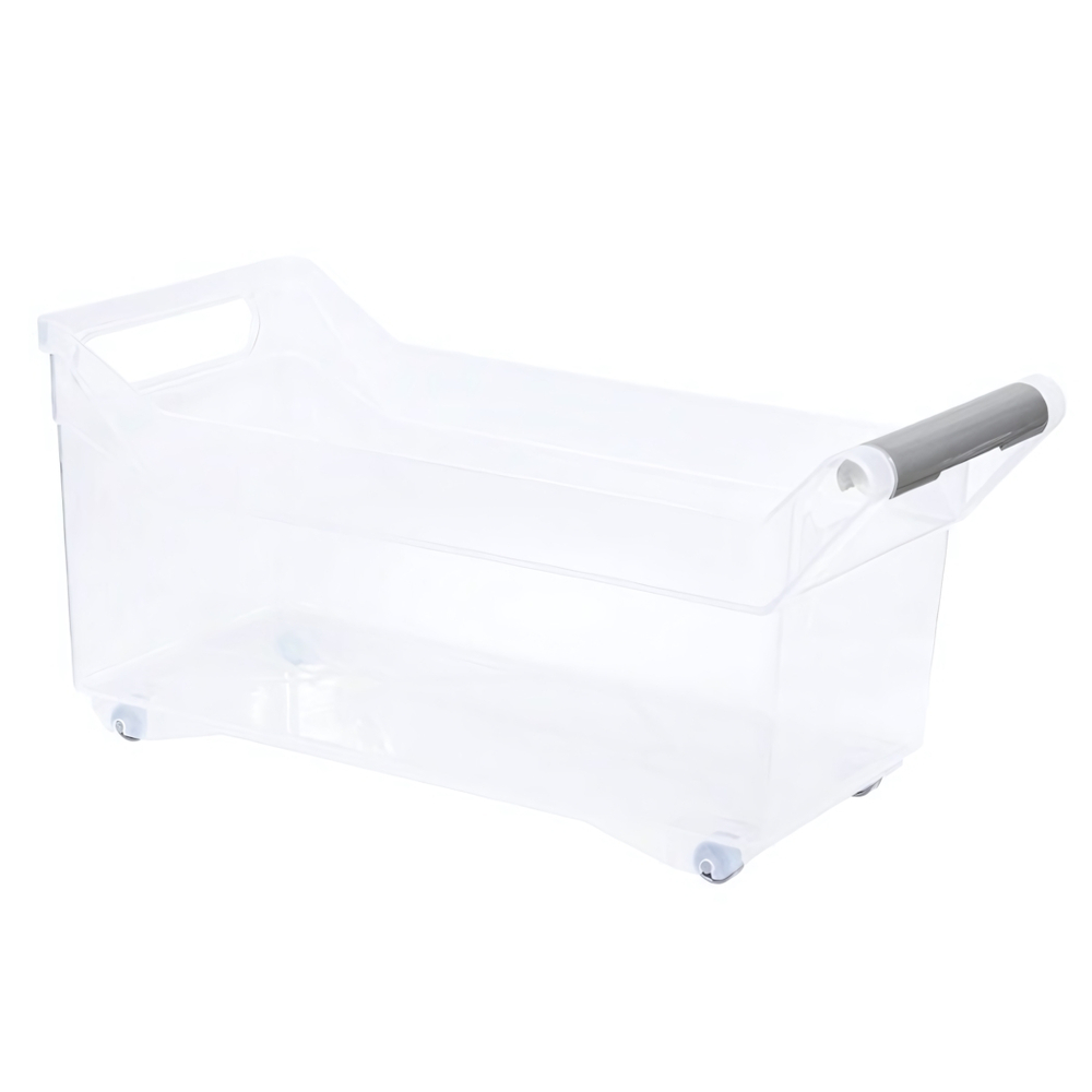 Органайзер с ручкой на колесах 7л Прозрачный