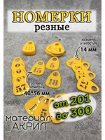 Номерки для гардероба прорезные