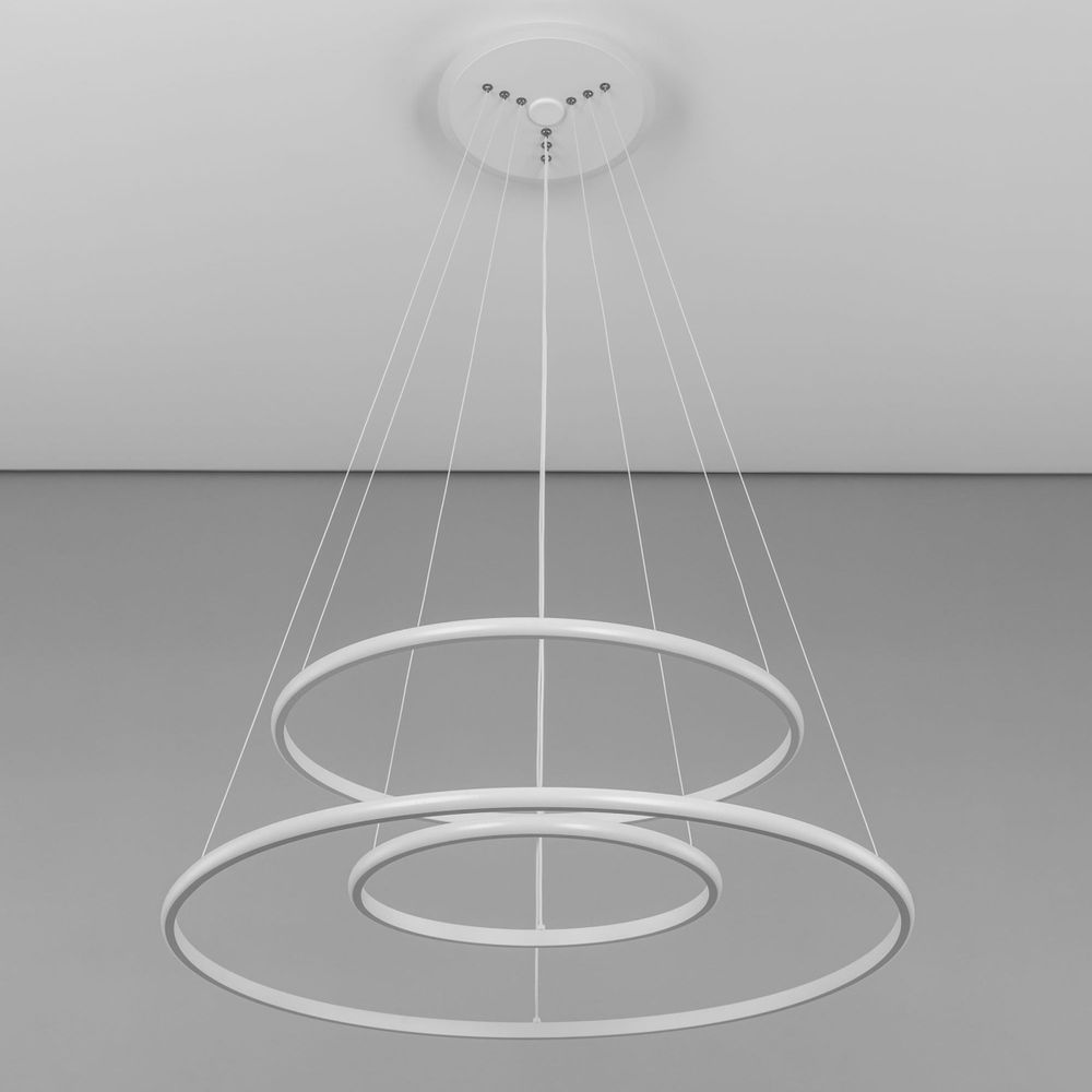 Citilux Неон Смарт CL731A090E RGB Умная подвесная люстра Белая
