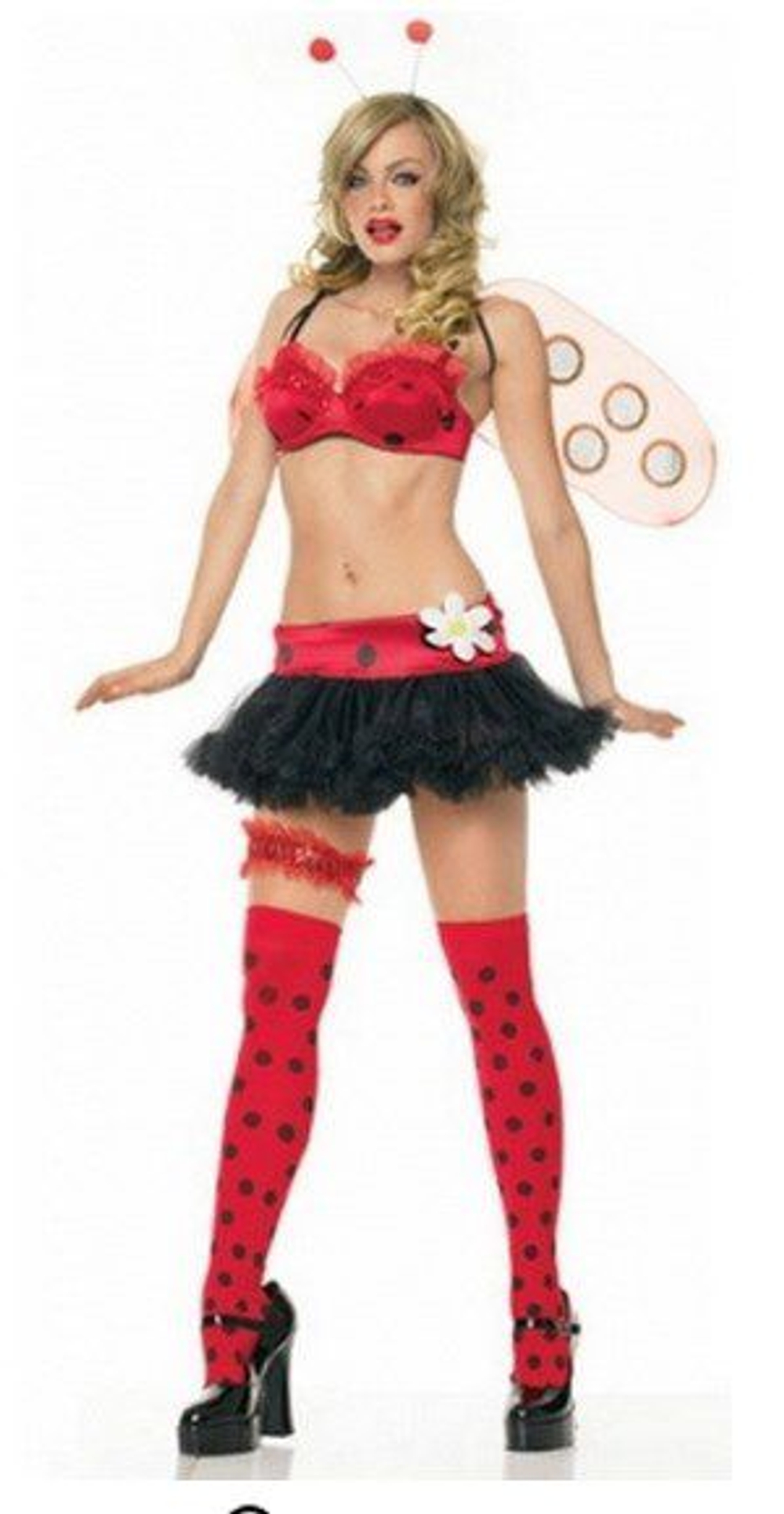 Яркий костюм божьей коровки Lady Bug (Размер: M-L) (Цвет: красный с черным)