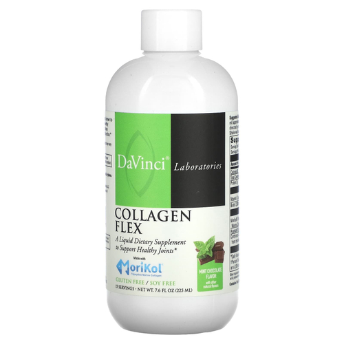 DaVinci Laboratories, Collagen Flex, коллаген с мятным шоколадом, 225 мл (7,6 жидк. унции)