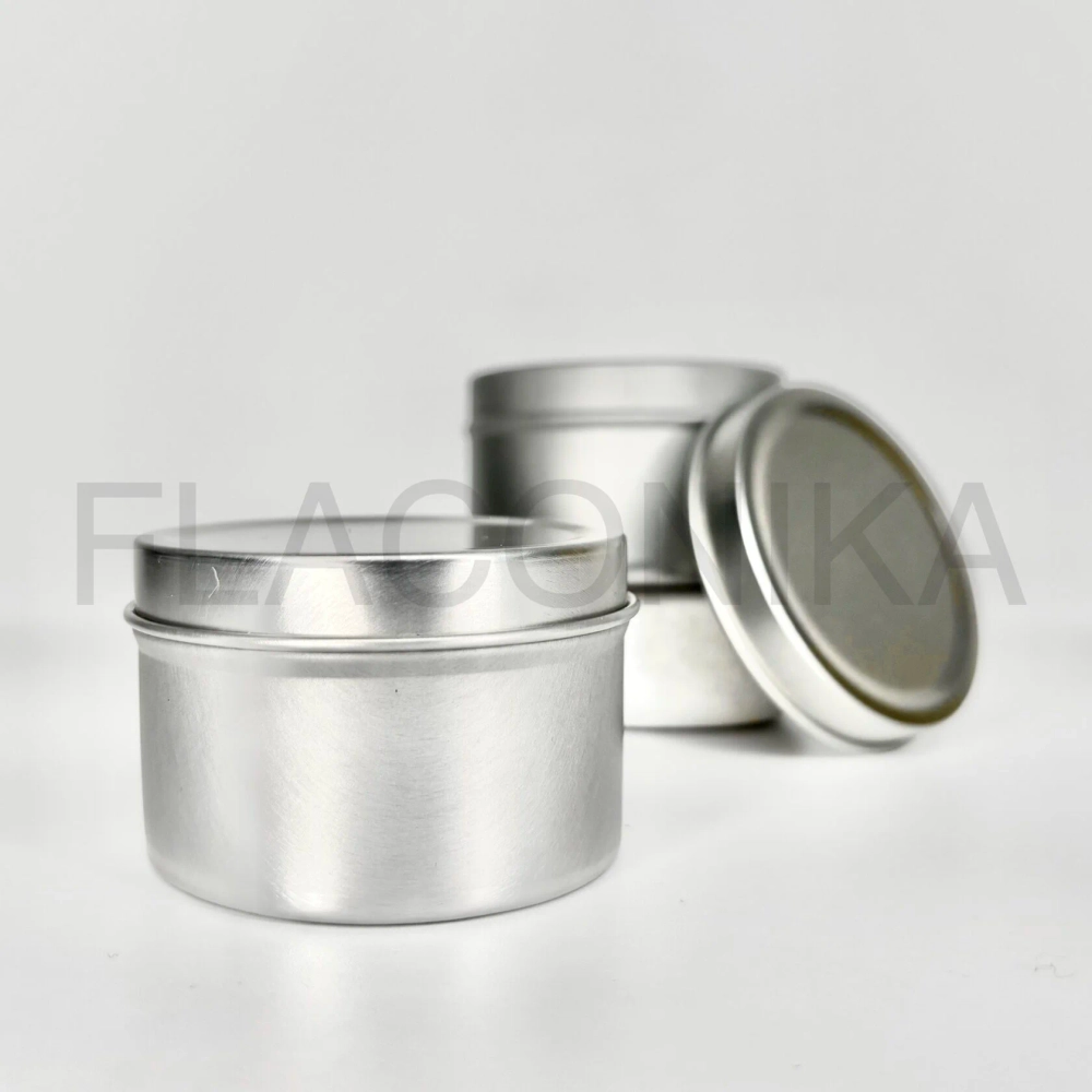 Банка алюминий 100 мл Серебро