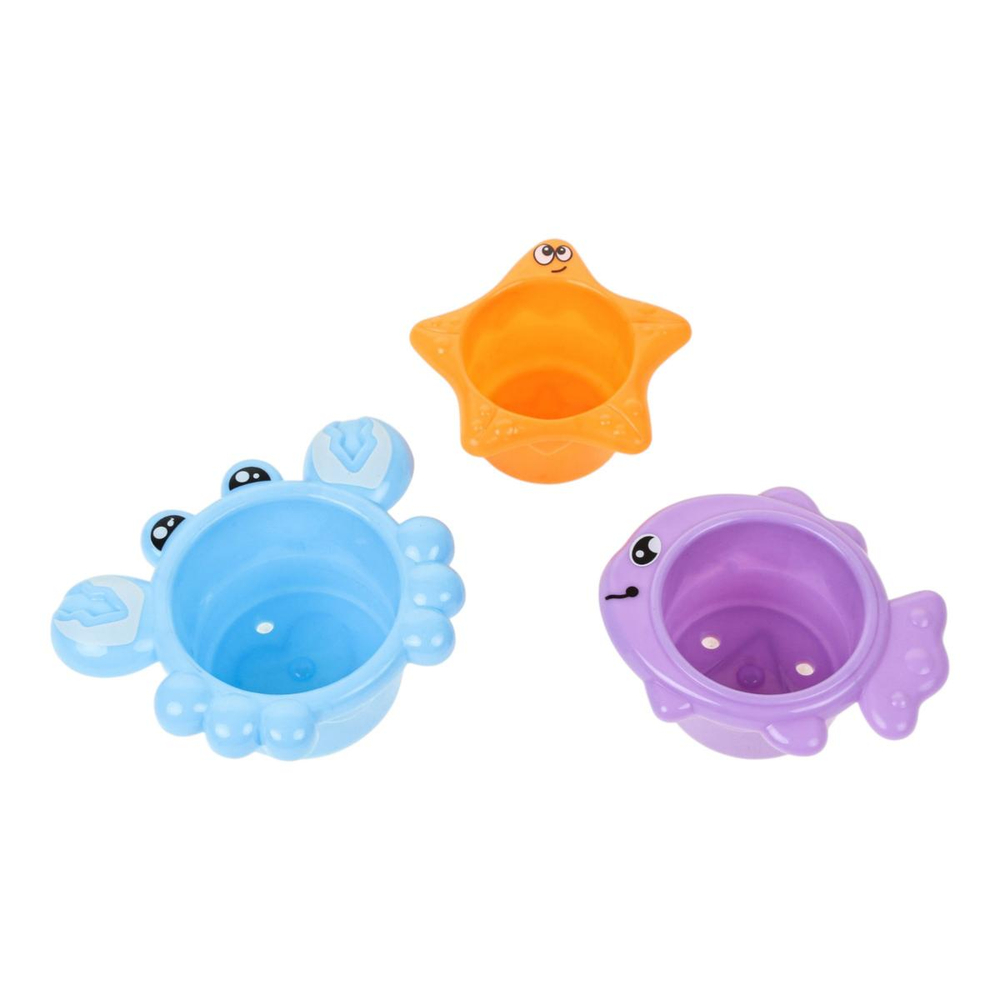 Игрушки для ванной "Морские жители" в блистере