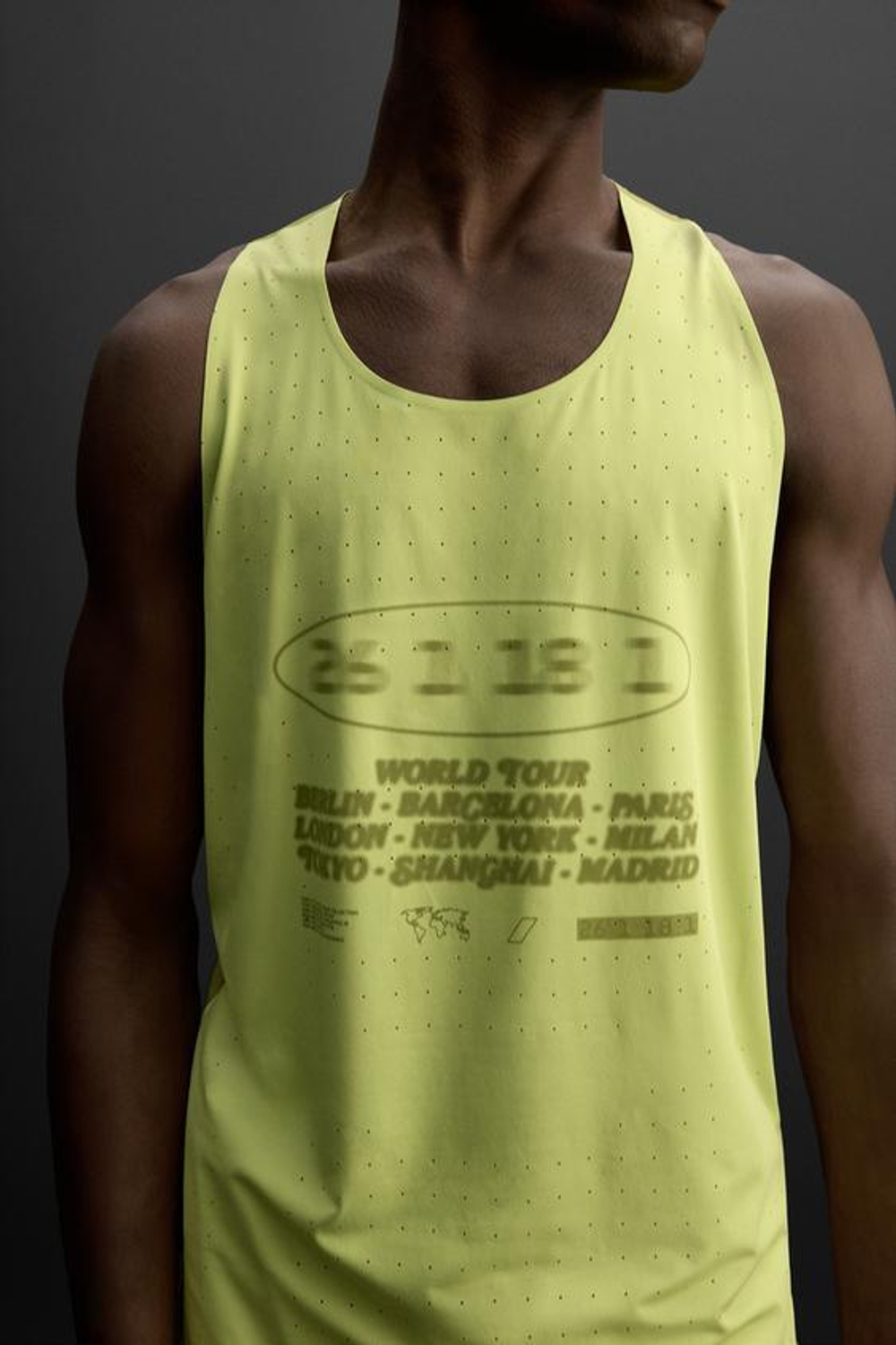 ZARA ТОП В СПОРТИВНОМ СТИЛЕ, ЛАЙМОВЫЙ