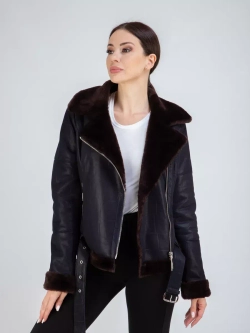 Дубленка зимняя короткая