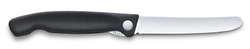 Нож для овощей SwissClassic чёрный складной 11 см VICTORINOX 6.7803.FB
