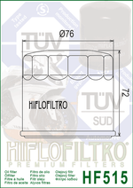 Фильтр масляный Hiflo Filtro HF515