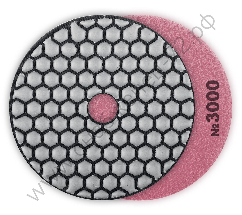 ЗУБР АГШК 100 мм, №3000, сухое шлифование, Алмазный гибкий шлифовальный круг (29868-3000)