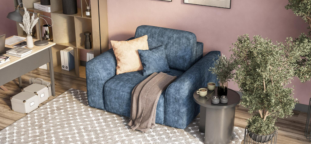 Кресло KING MODOOL Велюр Royal топаз