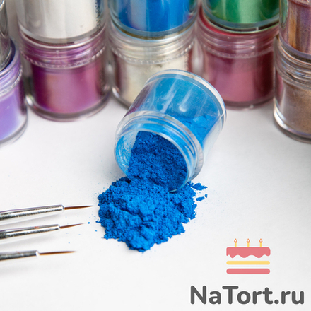 Краситель сухой перламутровый Bakerika «Синий блеск» 4 гр