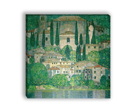 Картина для интерьера "Церковь в Кассоне", художник Климт, Густав, печать на холсте