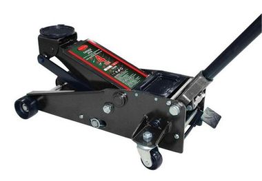 Домкрат подкатной гидравлический двухпоршневой 4т с 3-мя уровнями фиксации(h min 140мм, h max 508мм) RockForce##Rock FORCE RF-T84008