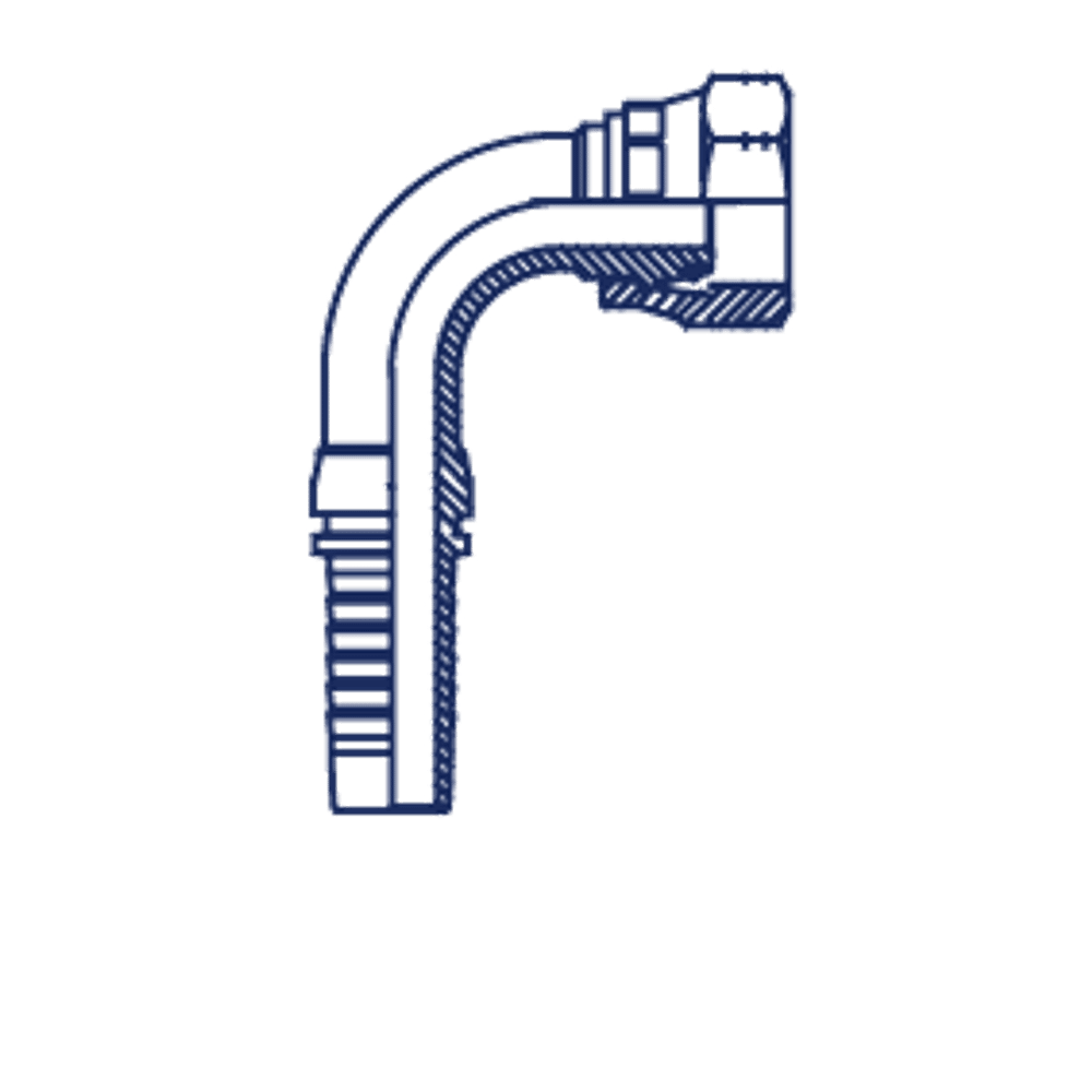 Фитинг DN 20 DKO-S (Г) 30x2 20 (90) (накидная гайка)