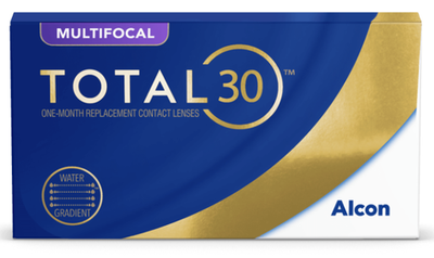 Ежемесячные контактные линзы Total30 Multifocal (уп. 3 линзы)