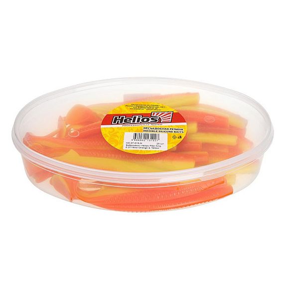 Виброхвост несъедоб. Pike King 6.3&#39;/16 см Orange &amp; Yellow 25шт. (HS-37-015-N) Helios