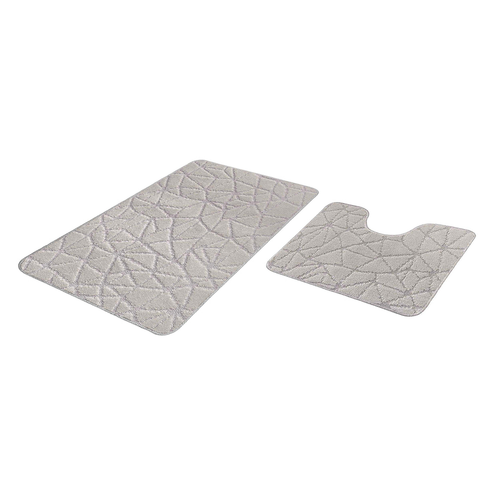 Набор ковриков д/ванной  Shahintex PP 60*100+60*50 перламутр (01)