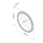 Зеркало настенное круглое Пиафорте 81х81 см с деревянной рамой / зеркало в прихожую из массива дикого дуба в стиле лофт
