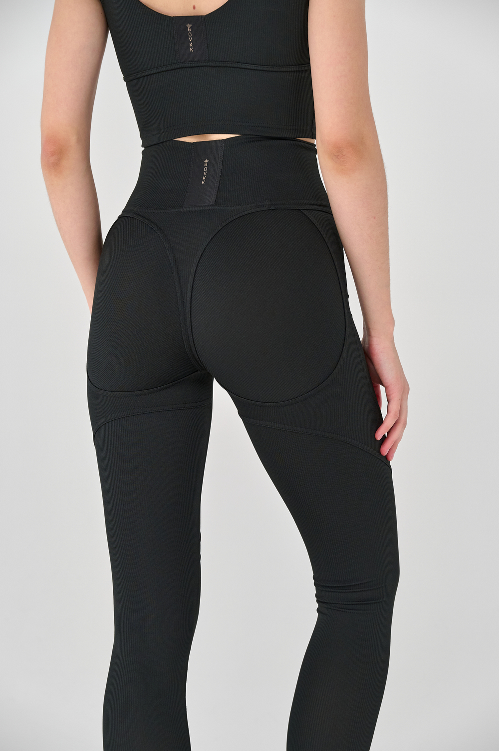 Леггинсы 7/8 завышенные с мягким поясом