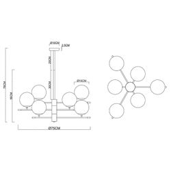 Люстра на штанге Arte Lamp