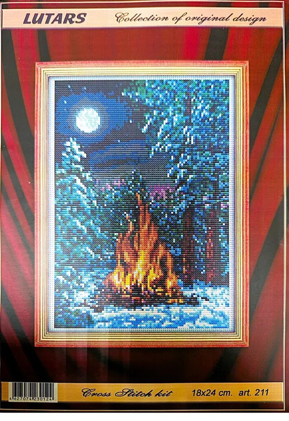 "Ночной костёр"-211 вышивка