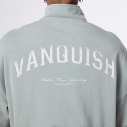 Толстовка VANQUISH Better Than Yesterday Zip Sweater Washed Green