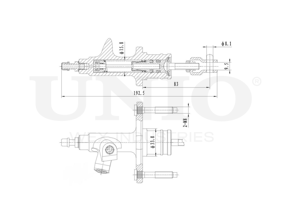 Цилиндр сцепления главный UNIO BRC-10008