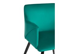 Стул на металлокаркасе Эджелл зеленый / черный