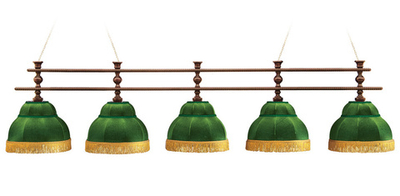 Лампа Аристократ 5 плафонов - береза