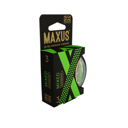 Презервативы MAXUS AIR Mixed №3 в пластиковом кейсе, набор X-Edition, 3 шт