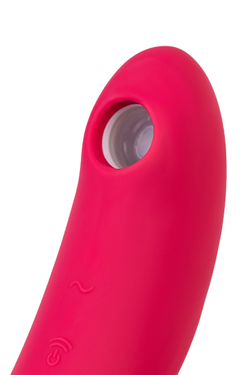 Вакуум-волновой бесконтактный стимулятор клитора Satisfyer Twirling Pro, красный.
