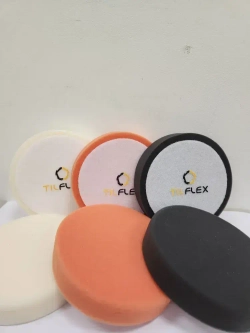 Набор кругов для полировки. Белый+оранжевый+чёрный. Tilflex, диаметр 125/150мм.