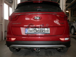 Фаркоп оцинкованный Galia H095C для Hyundai Tucson дорестайл 2015-2018, Kia Sportage 4 дорестайл 2015-2018(паспорт и сертификат в комплекте)(без электрики)