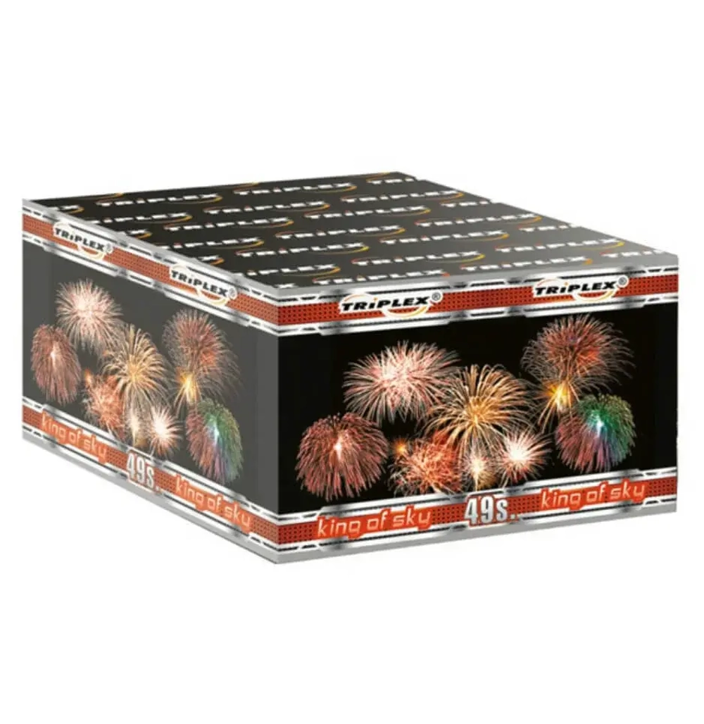 Батарея салютов King of sky (TXB024) от Triplex, 49 залпов, 30 мм