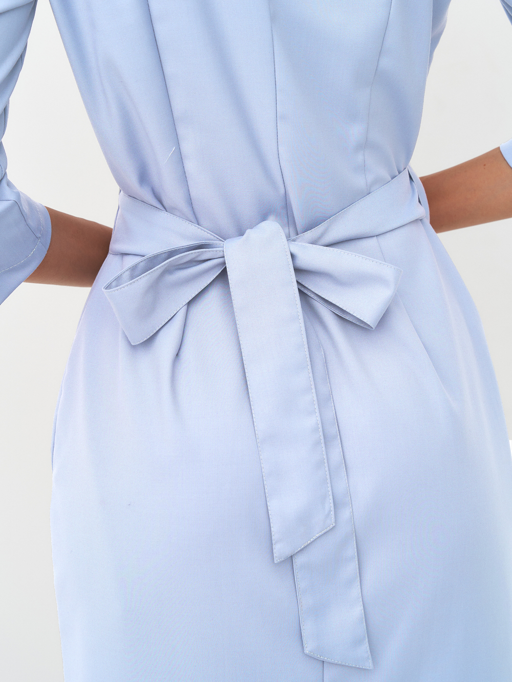 Халат женский м184 Либерти комфорт голубой034