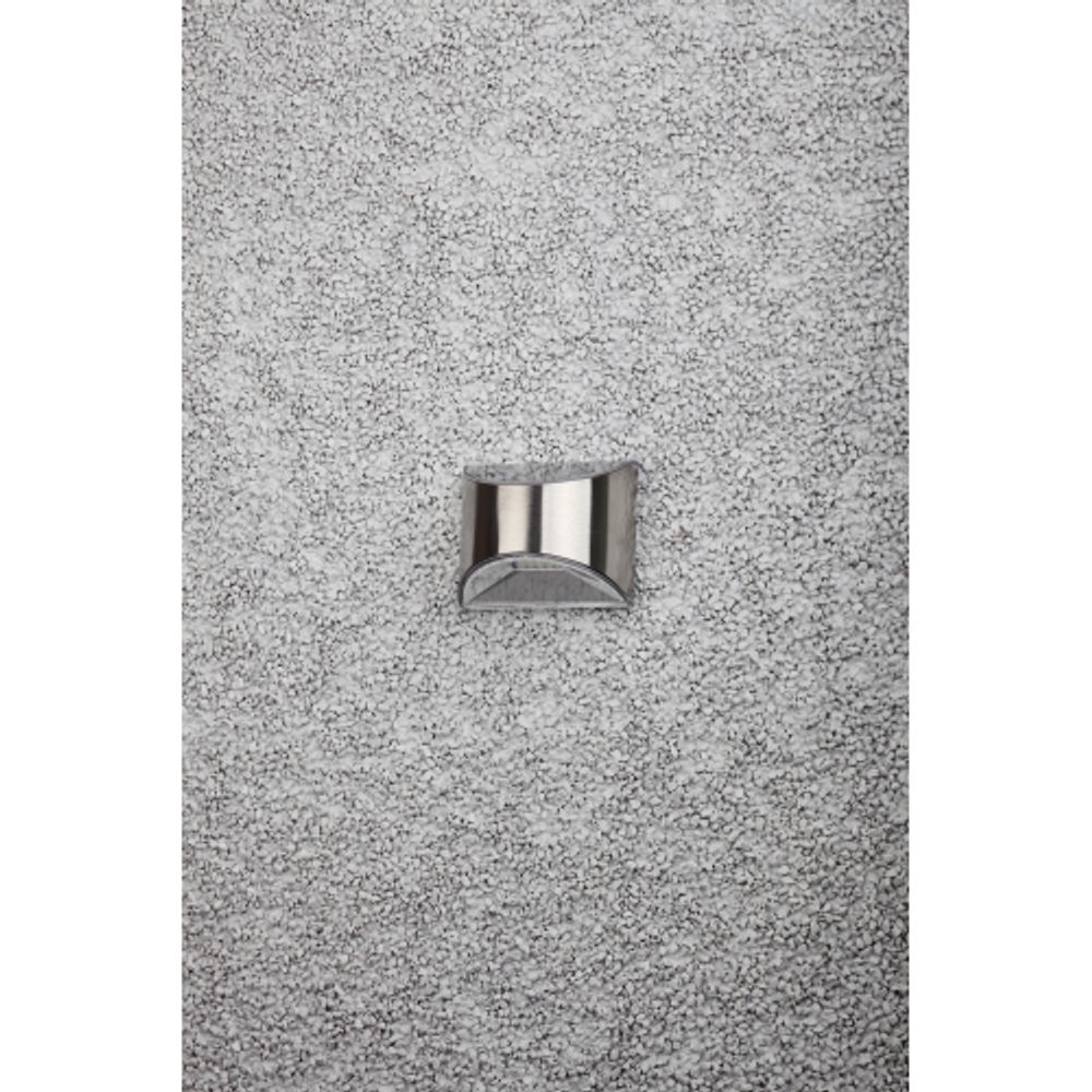 Светильник уличный ЭРА ERAFS024-38 на солнечных батареях настенный фасадная подсветка Хром, 4LED, 8 lm | Садовые фасадные светильники