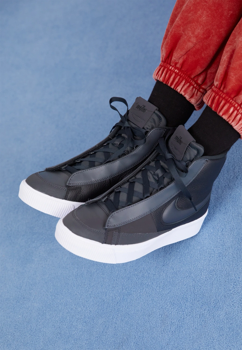 Кеды Nike Blazer Mid Victory, черн.