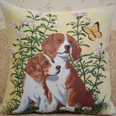 Гобеленовая наволочка "D. БИГЛИ", Россия.