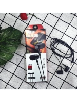 Наушники D21, проводные, вакуумные, микрофон, 1 м, Jack 3.5