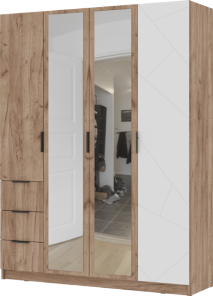 Шкаф 4х-створчатый Орегон ШК 04