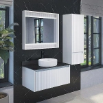 Зеркало Comforty Марсель 90 00-00013685 белое матовое