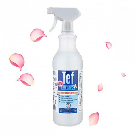 ТефлексА - кожный антисептик с отдушкой (триггер) 500мл (РОЗОВЫЙ САХАР)